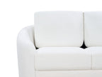 3 Seater Boucle Sofa White TROSA