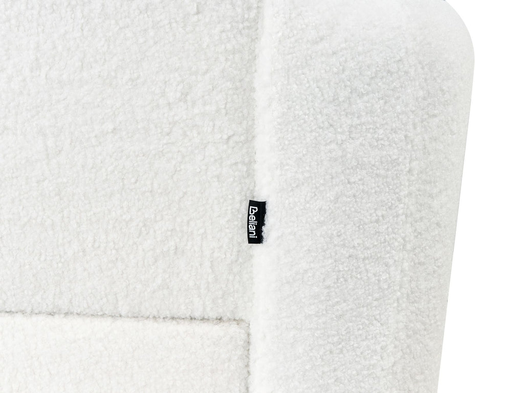3 Seater Boucle Sofa White TROSA