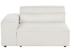 2 Seater Modular Boucle Sofa White HELLNAR