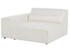 2 Seater Modular Boucle Sofa White HELLNAR