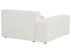 2 Seater Modular Boucle Sofa White HELLNAR