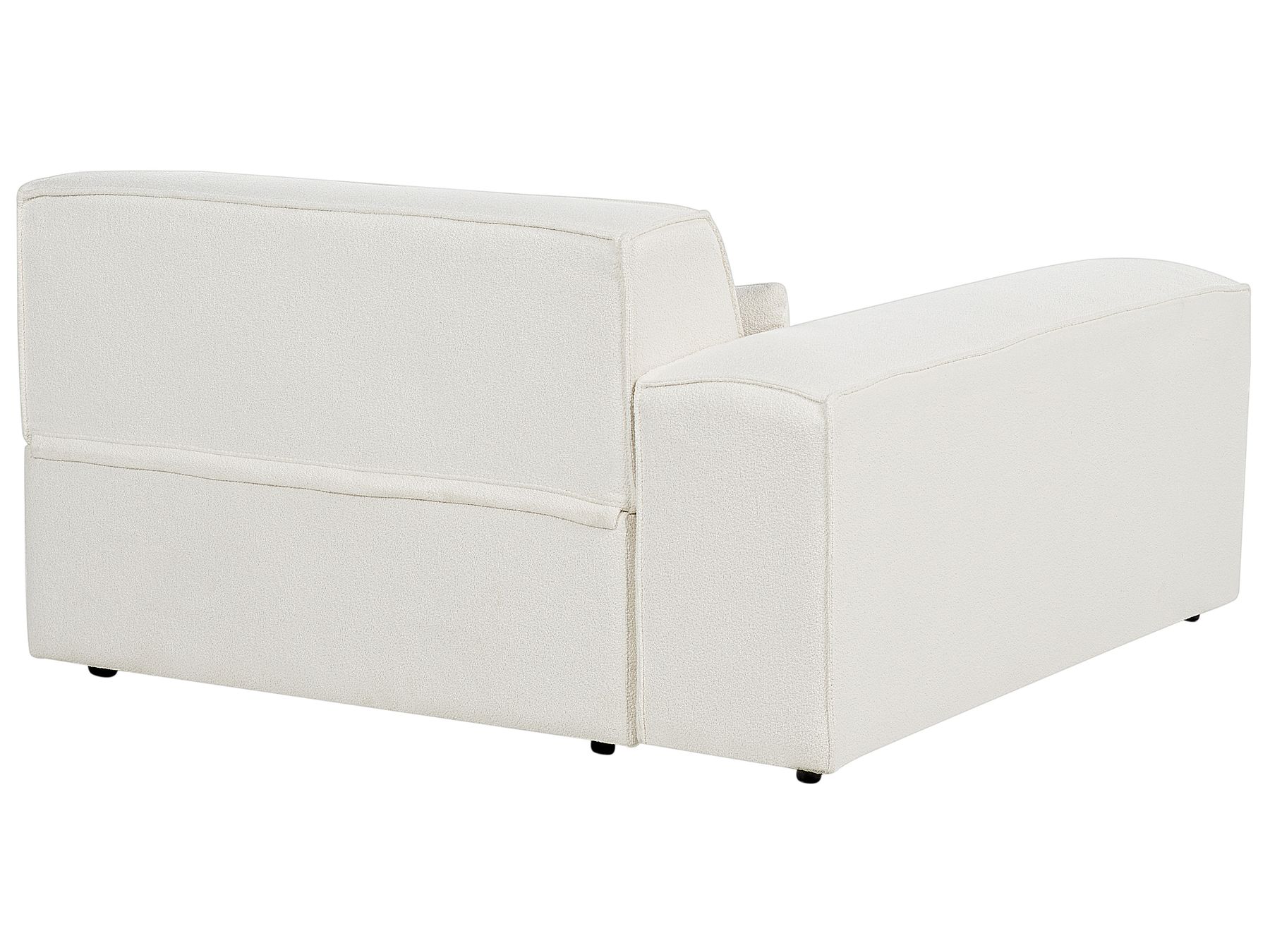 2 Seater Modular Boucle Sofa White HELLNAR