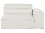 2 Seater Modular Boucle Sofa White HELLNAR
