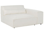 2 Seater Modular Boucle Sofa White HELLNAR