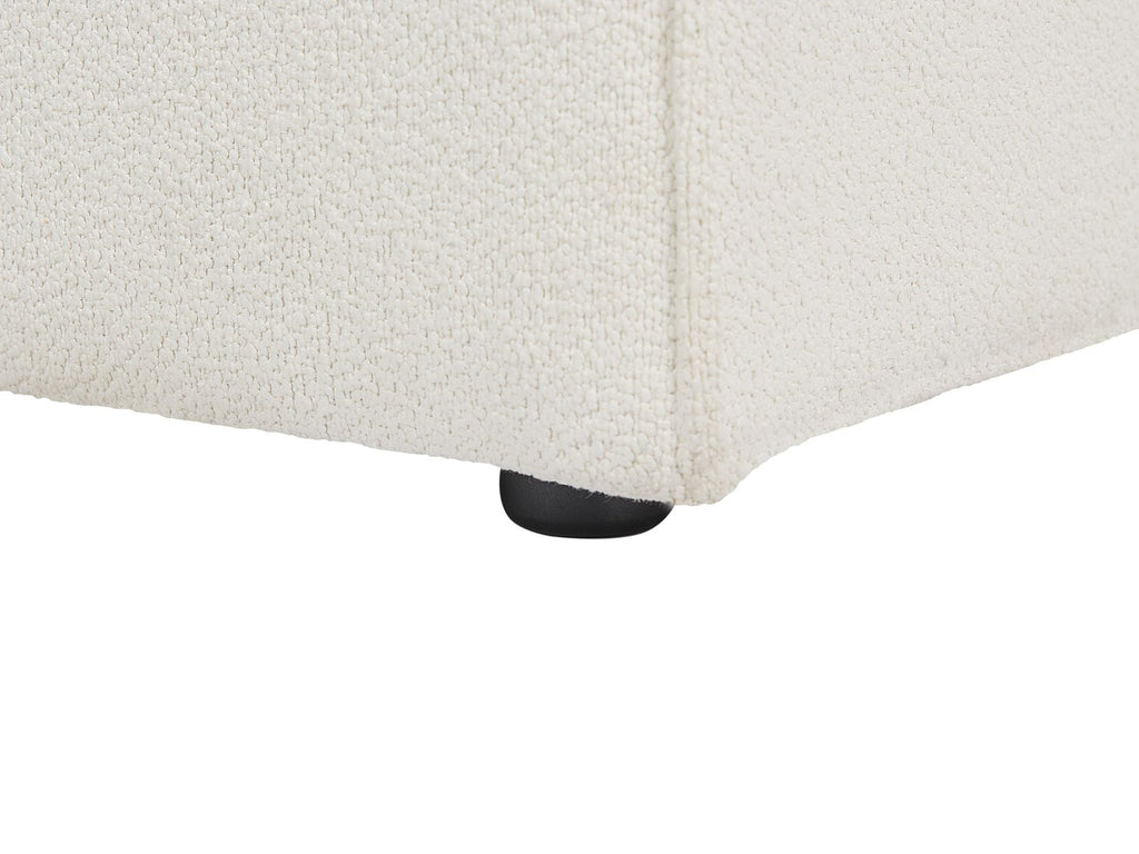 2 Seater Modular Boucle Sofa White HELLNAR