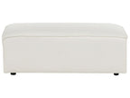 Modular Sofa HELLNAR Boucle Off-White with Ottoman 2 Seater