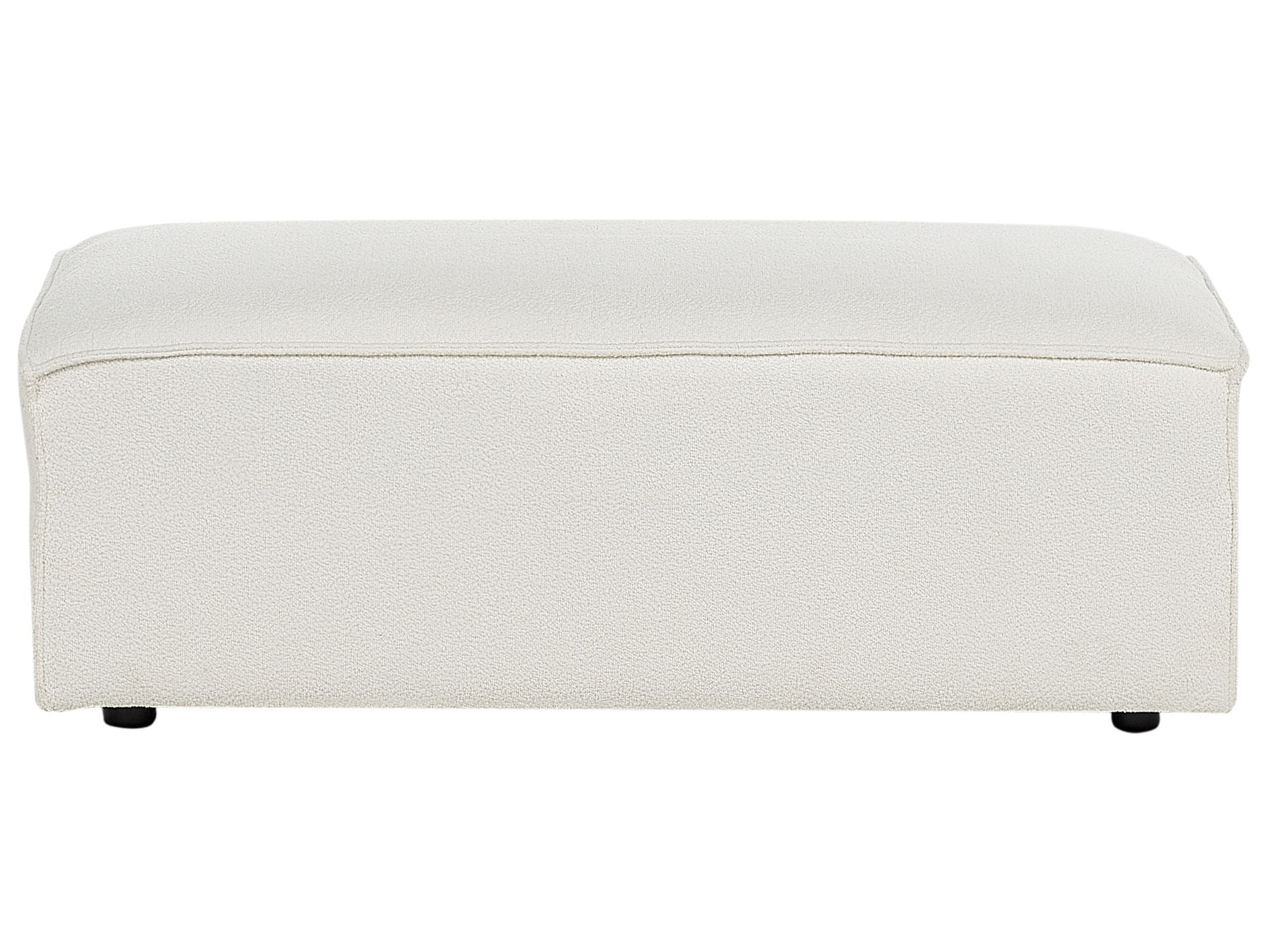 Modular Sofa HELLNAR Boucle Off-White with Ottoman 2 Seater