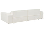 Modular Corner Sofa HELLNAR Boucle Off-White 2 Seater Left Hand