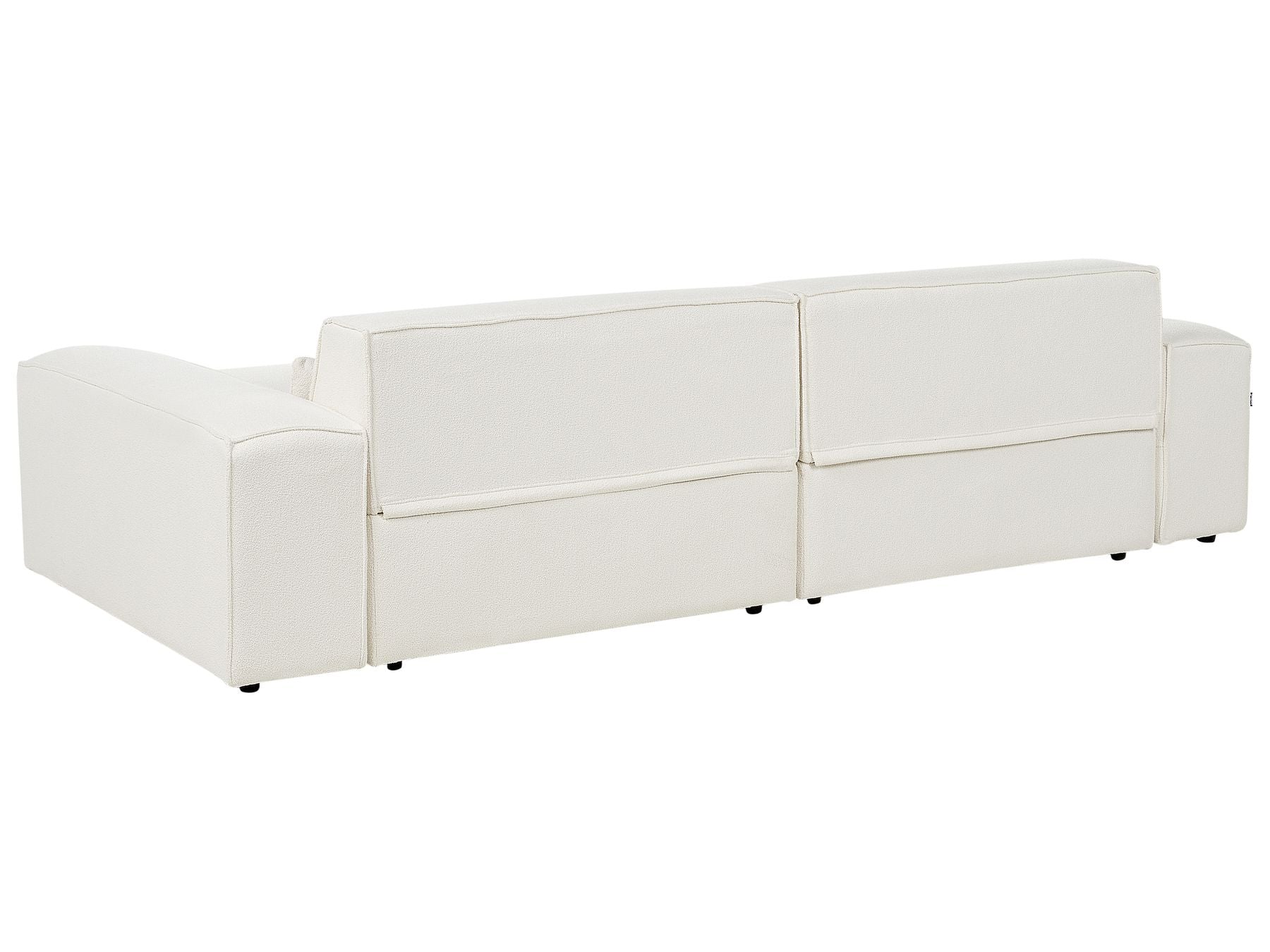 Modular Corner Sofa HELLNAR Boucle Off-White 2 Seater Left Hand