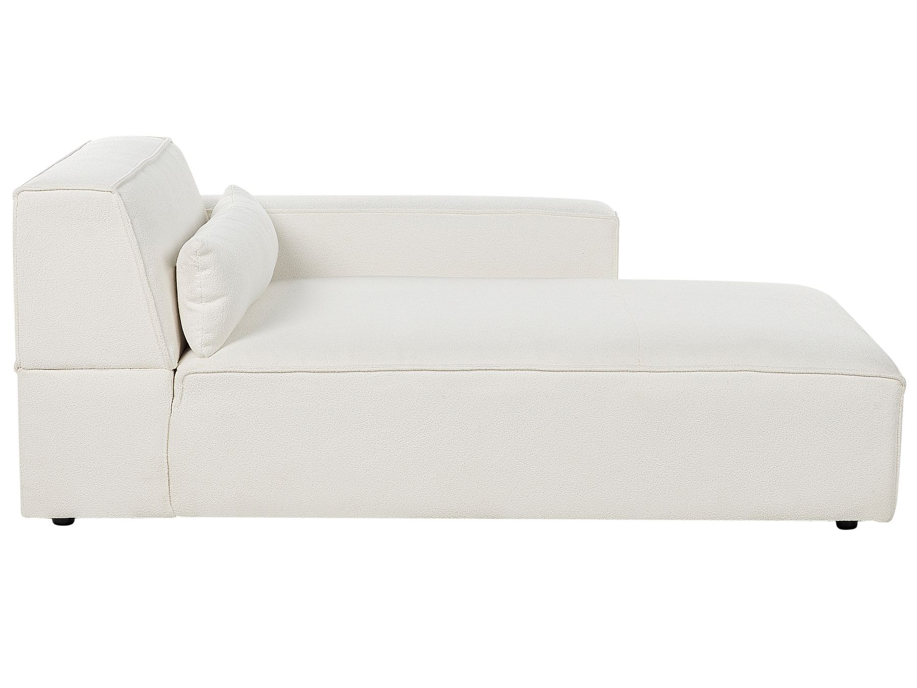 Modular Corner Sofa HELLNAR Boucle Off-White 2 Seater Left Hand