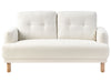 2 Seater Fabric Sofa Off-White