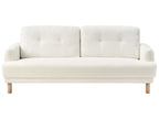 3 Seater Fabric Sofa Off-White TUVE