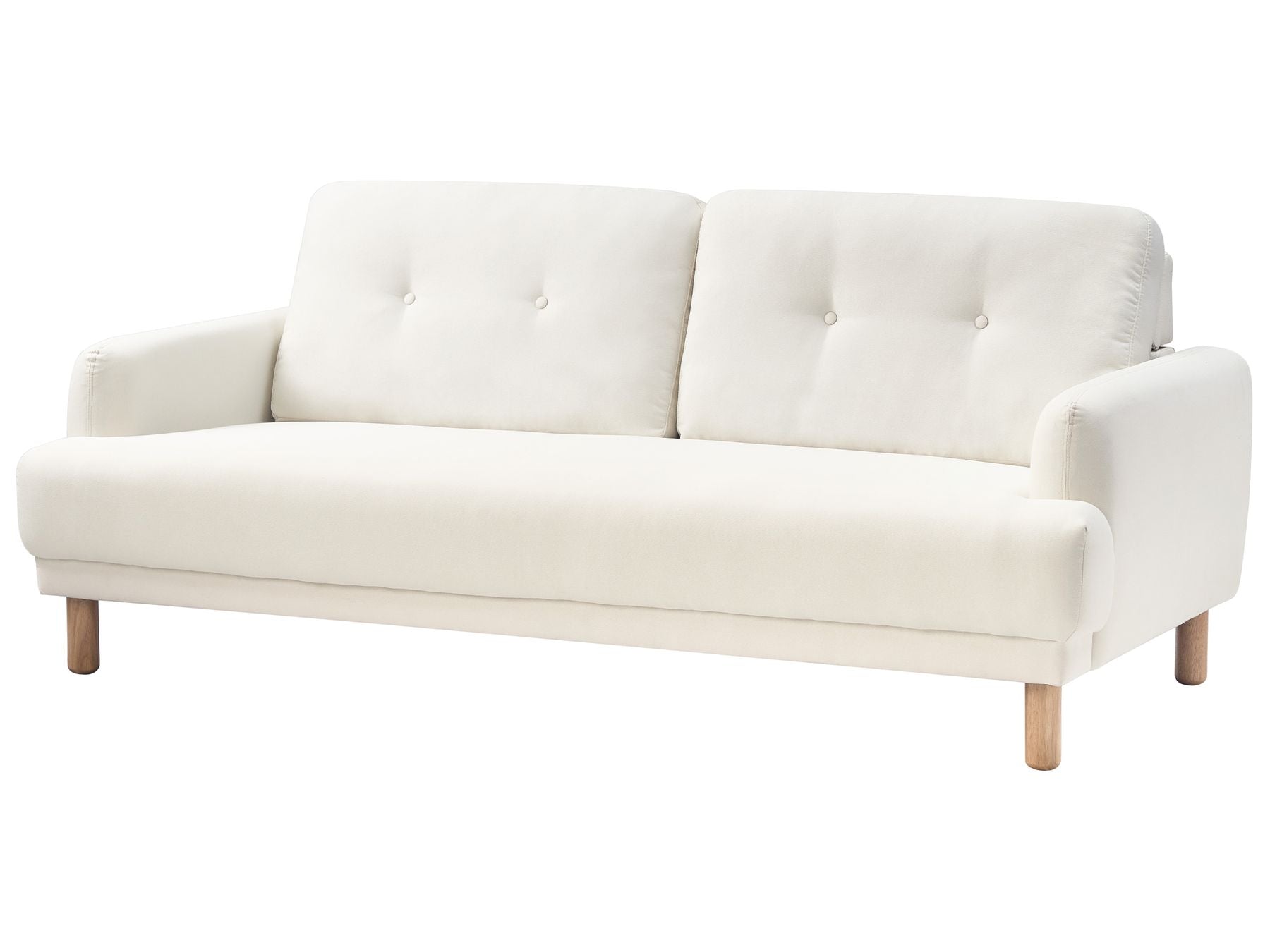 3 Seater Fabric Sofa Off-White TUVE