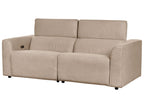 2 Seater Corduroy Electric Recliner Sofa with USB Port Sand Beige ULVEN