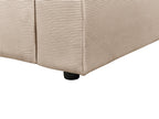 2 Seater Corduroy Electric Recliner Sofa with USB Port Sand Beige ULVEN