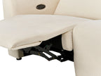 2 Seater Corduroy Electric Recliner Sofa with USB Port Beige ULVEN