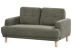 2 Seater Corduroy Sofa Dark Green TUVE