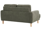 2 Seater Corduroy Sofa Dark Green TUVE