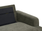 2 Seater Corduroy Sofa Dark Green TUVE