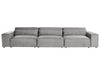 3 Seater Modular Fabric Sofa Grey