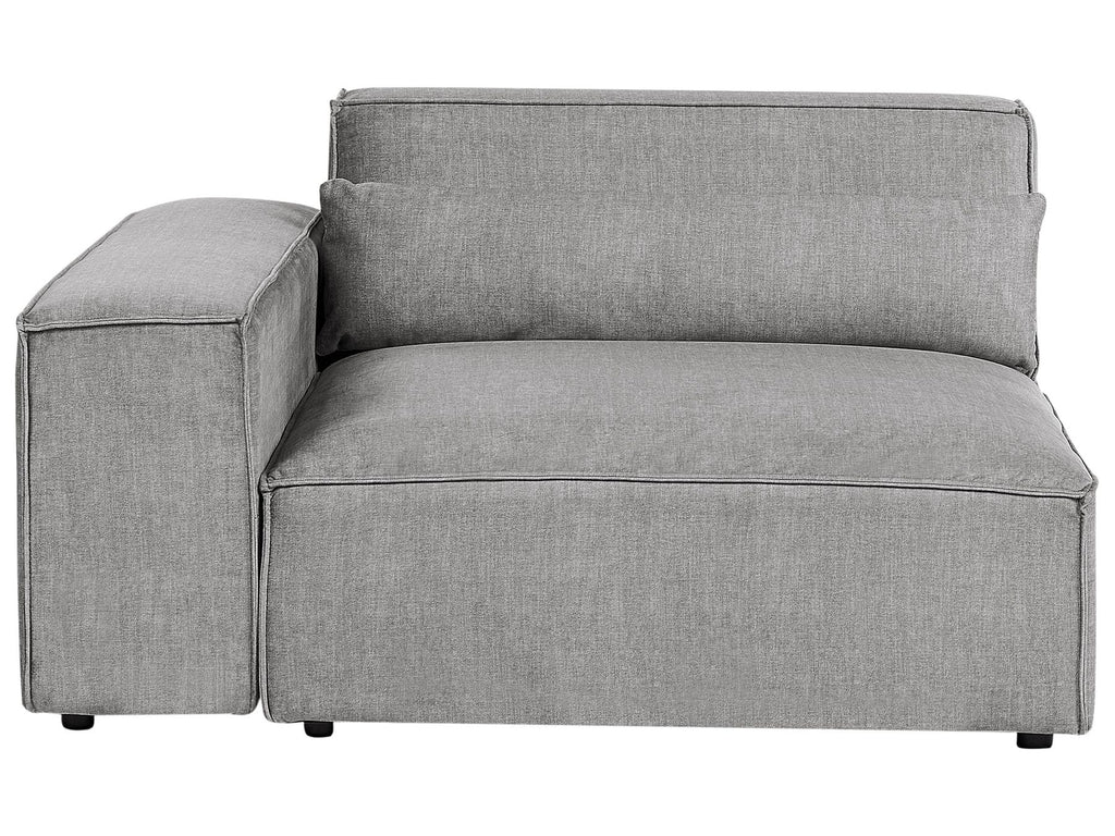 3 Seater Modular Fabric Sofa Grey HELLNAR