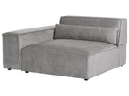 3 Seater Modular Fabric Sofa Grey HELLNAR