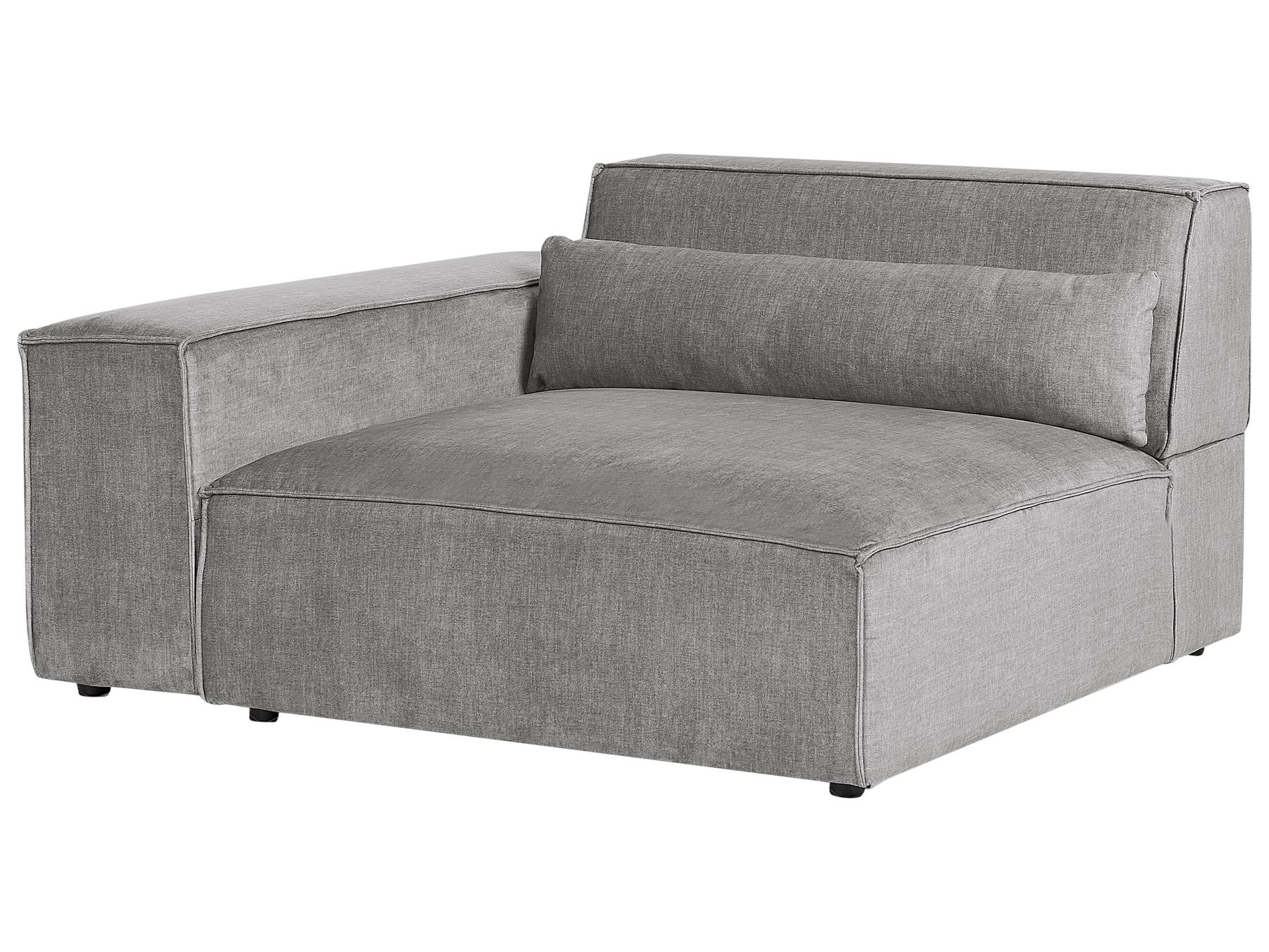 3 Seater Modular Fabric Sofa Grey HELLNAR
