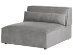 3 Seater Modular Fabric Sofa Grey HELLNAR