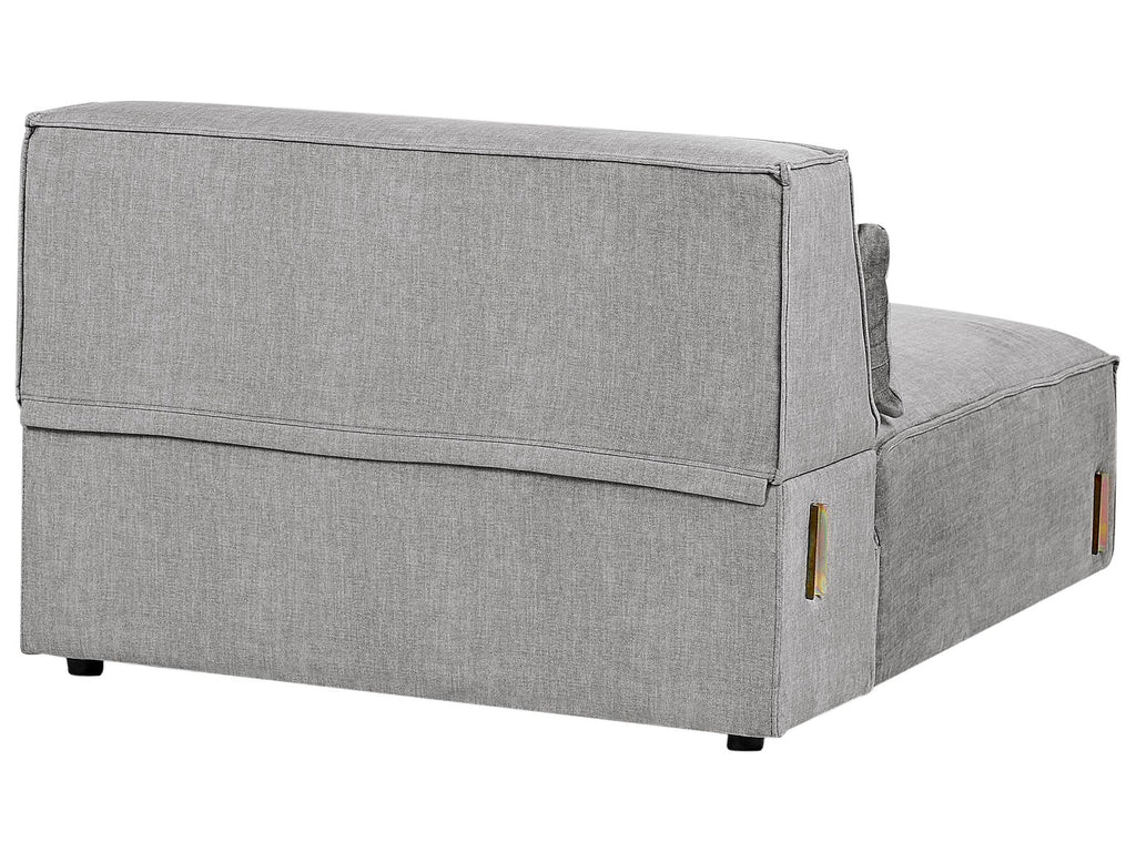 3 Seater Modular Fabric Sofa Grey HELLNAR