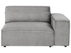 3 Seater Modular Fabric Sofa Grey HELLNAR