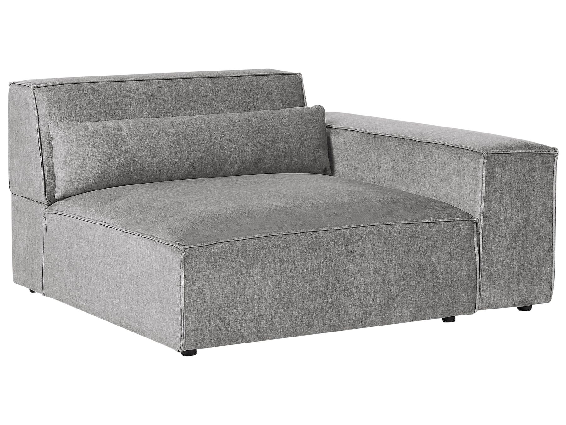 3 Seater Modular Fabric Sofa Grey HELLNAR