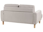 2 Seater Fabric Sofa Taupe TUVE