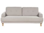 3 Seater Fabric Sofa Taupe TUVE