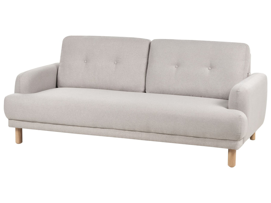 3 Seater Fabric Sofa Taupe TUVE