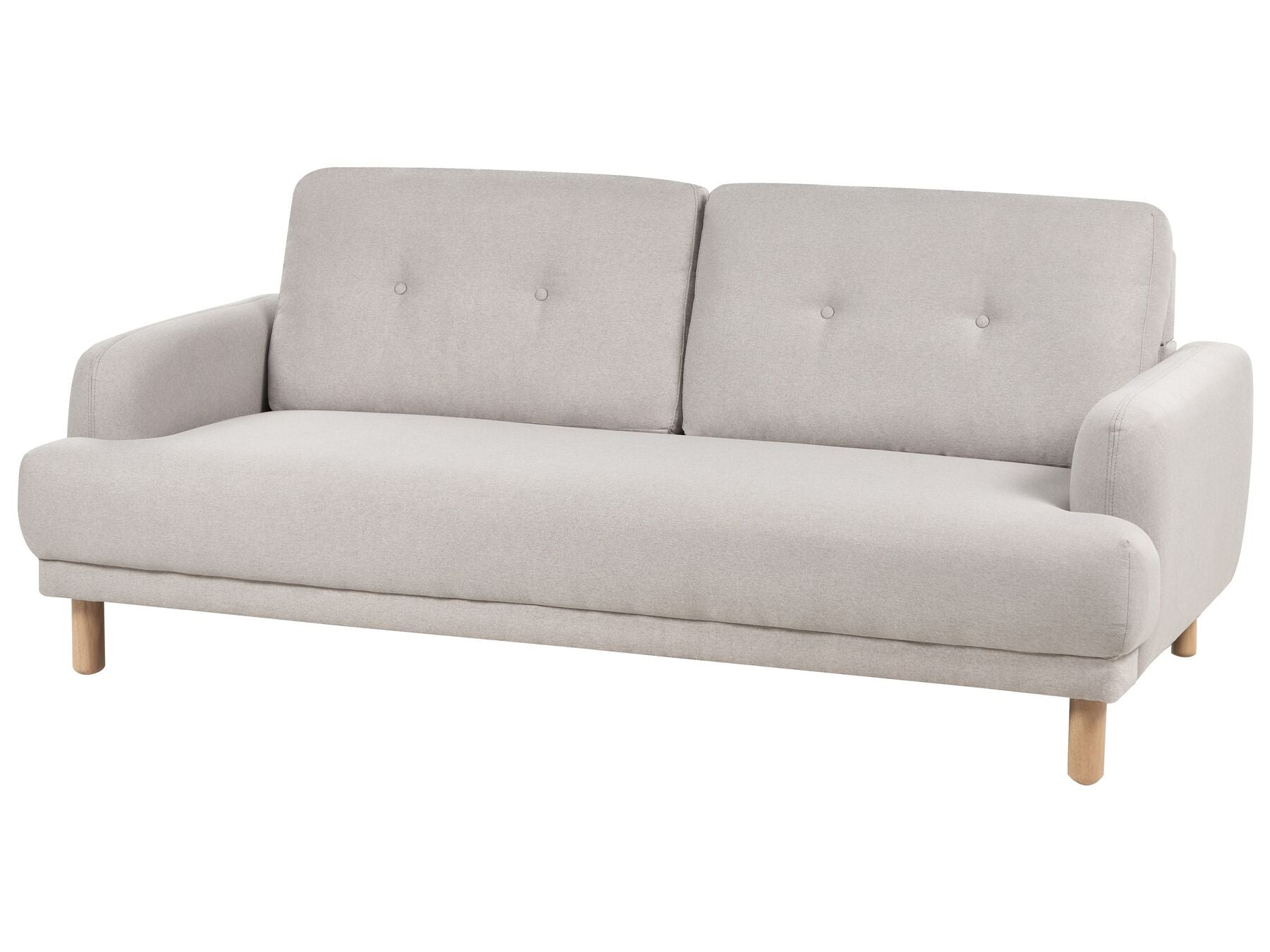 3 Seater Fabric Sofa Taupe TUVE