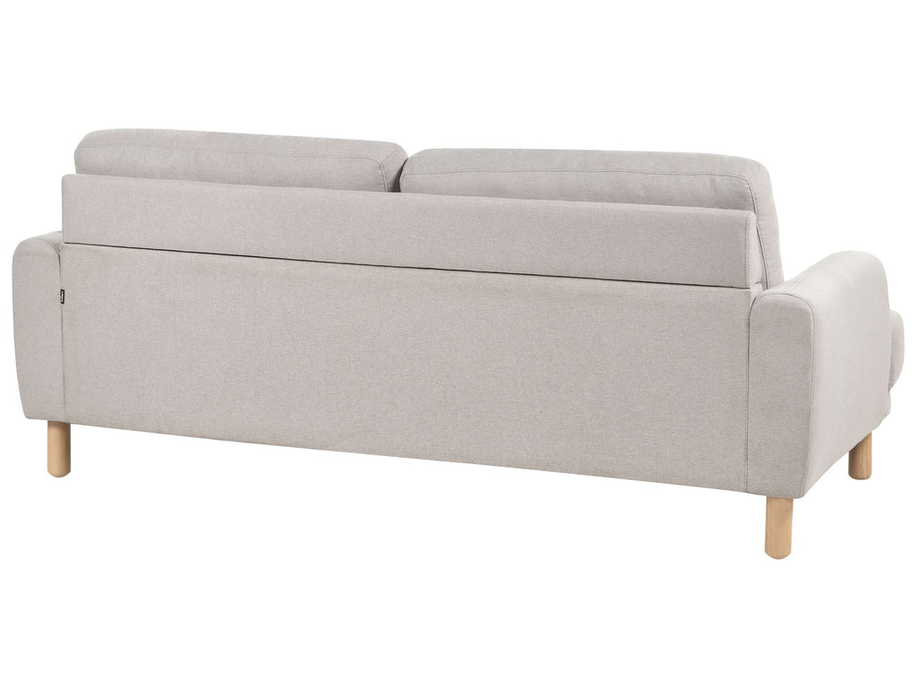 3 Seater Fabric Sofa Taupe TUVE