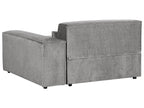 3 Seater Modular Fabric Sofa with Ottoman Grey HELLNAR