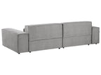 Modular Corner Sofa HELLNAR Fabric Grey 2 Seater Left Hand