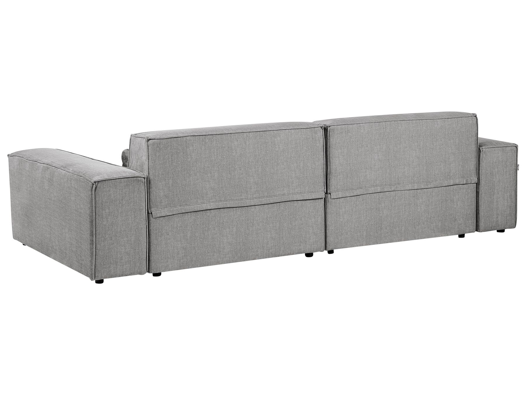Modular Corner Sofa HELLNAR Fabric Grey 2 Seater Left Hand