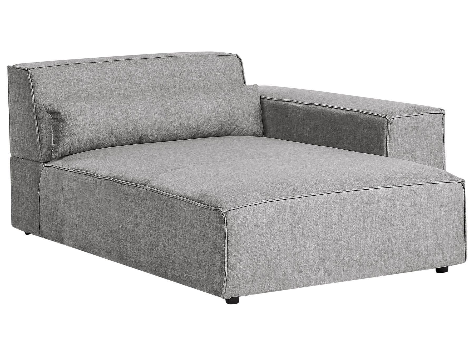 Modular Corner Sofa HELLNAR Fabric Grey 2 Seater Left Hand