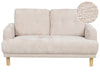2 Seater Boucle Sofa Beige