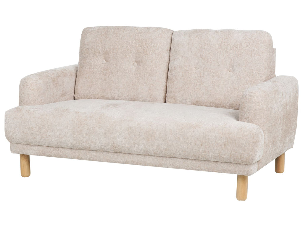 2 Seater Boucle Sofa Beige TUVE