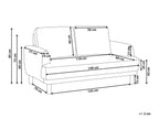 2 Seater Boucle Sofa Beige TUVE
