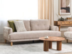 3 Seater Boucle Sofa Beige TUVE