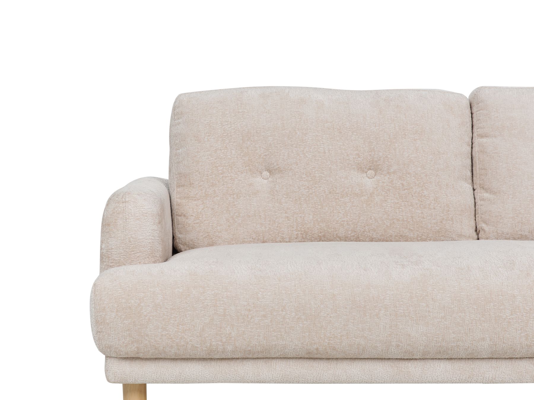 3 Seater Boucle Sofa Beige TUVE