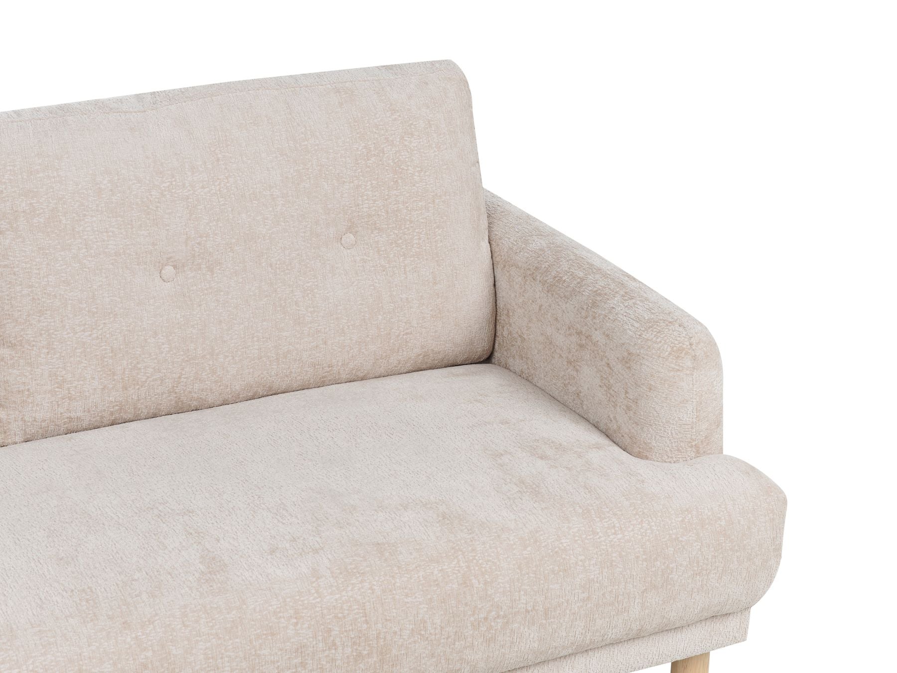 3 Seater Boucle Sofa Beige TUVE