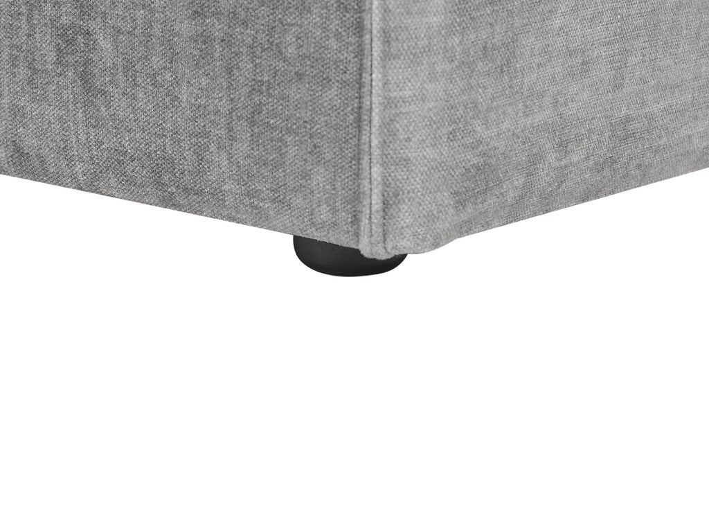2 Seater Modular Armless Fabric Sofa Grey HELLNAR