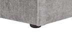 2 Seater Modular Armless Fabric Sofa Grey HELLNAR
