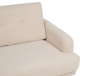 2 Seater Corduroy Sofa Beige TUVE
