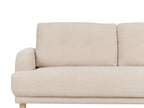 3 Seater Corduroy Sofa Beige TUVE